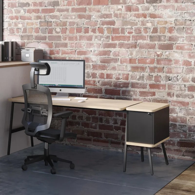 Bureau individuel avec caisson ALTO