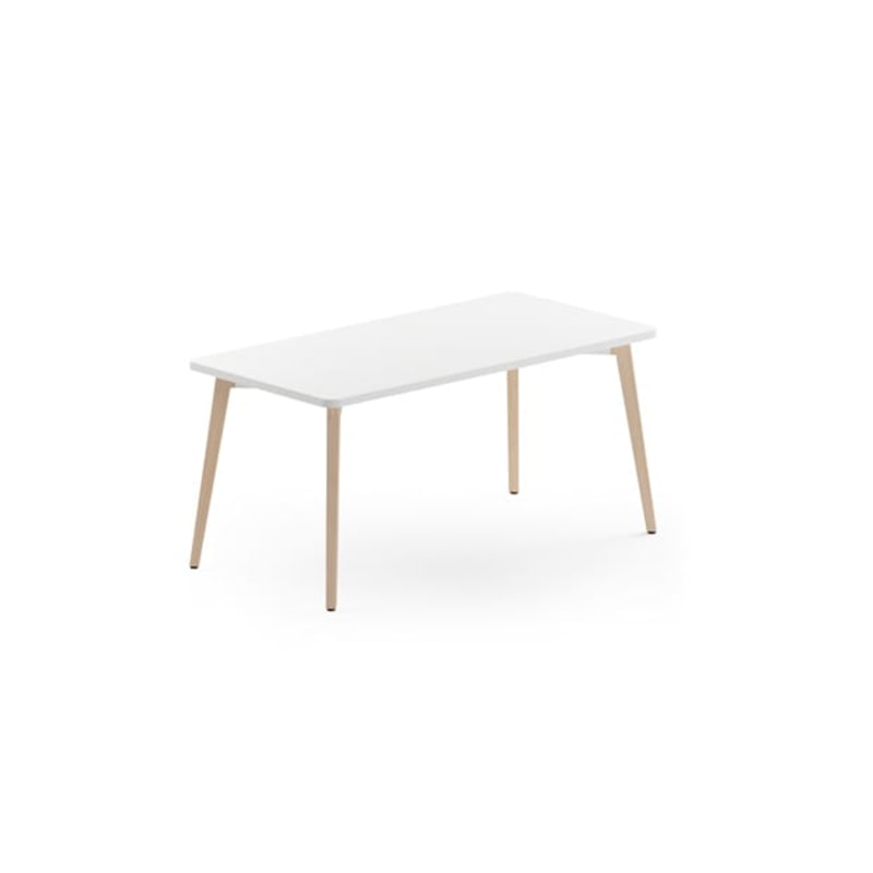 Bureau individuel pied bois TIMBER
