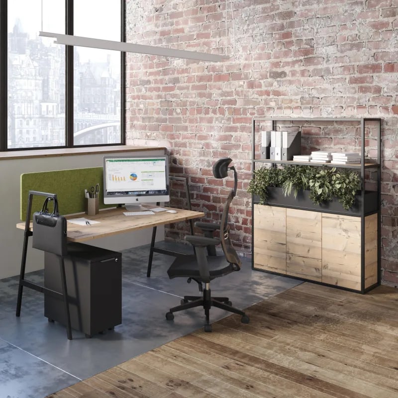 Bureau individuel pieds hauts ALTO