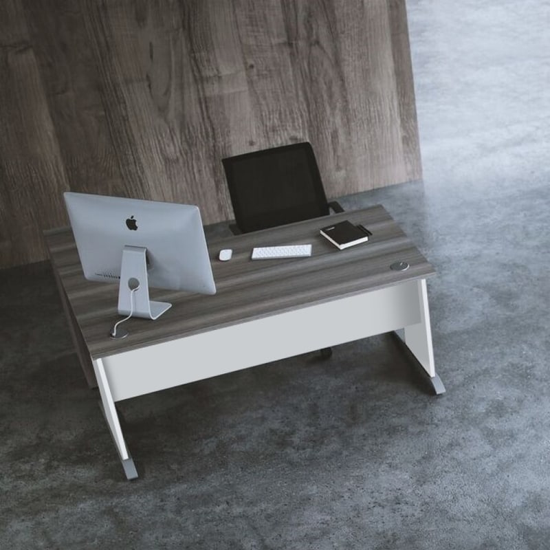 Bureau individuel pieds panneaux RETRO