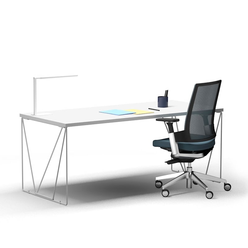 Bureau pied tréteau en métal LET'S WORK