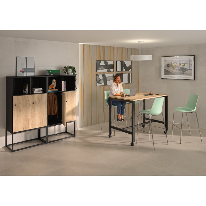 Table de réunion tonneau mobile ASTROLITE