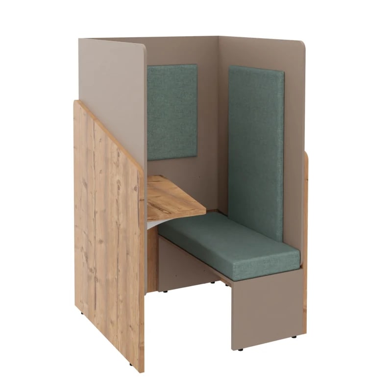Cabine acoustique avec banc CALME