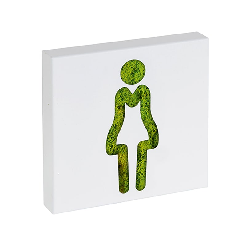 Cadre signalétique en mousse FEMME