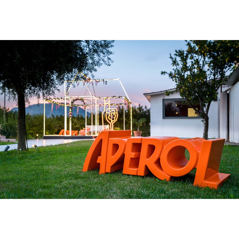 Canapé design APEROL BENCH - orange