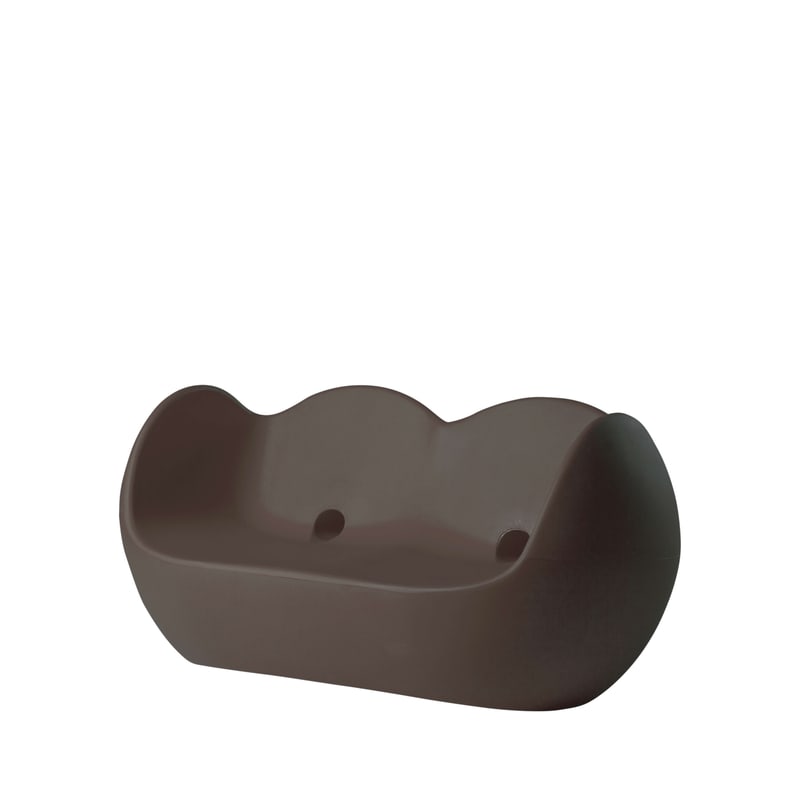 Canapé design in & out BLOSSY - brun