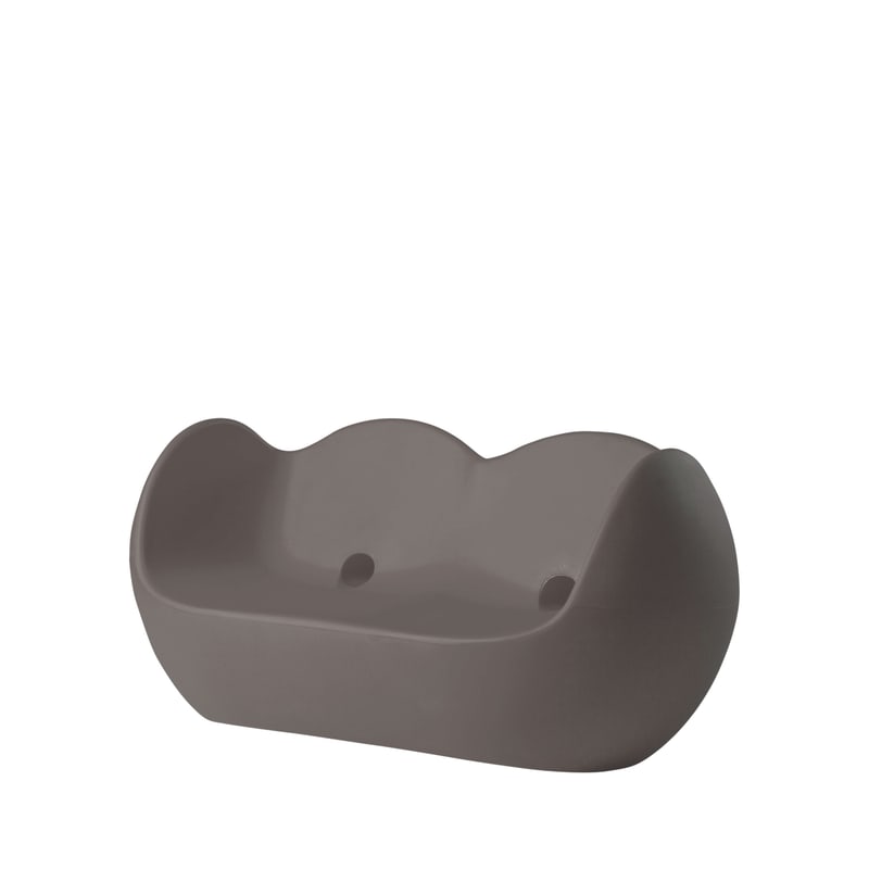 Canapé design in & out BLOSSY - gris argile