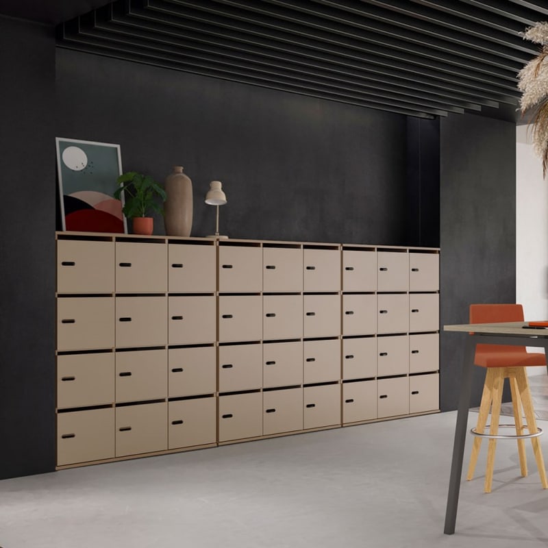 Casier 12 cases pour le courrier CUBIK