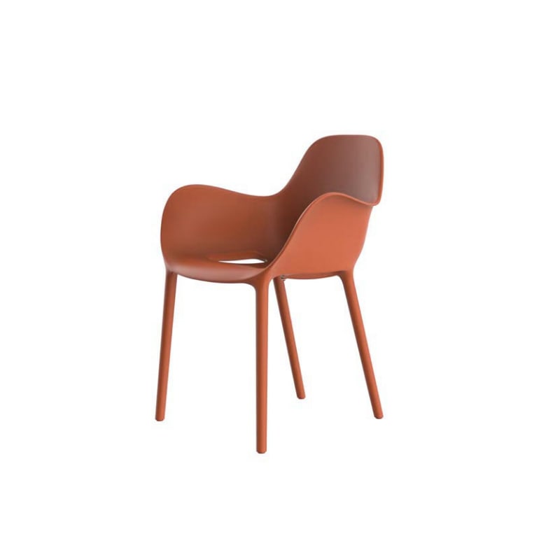 Chaise avec accoudoirs SABINAS - argile