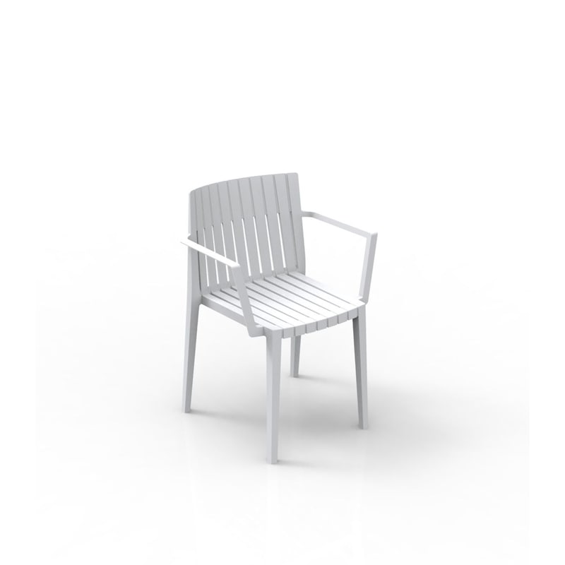 Chaise avec accoudoirs SPRITZ - blanc