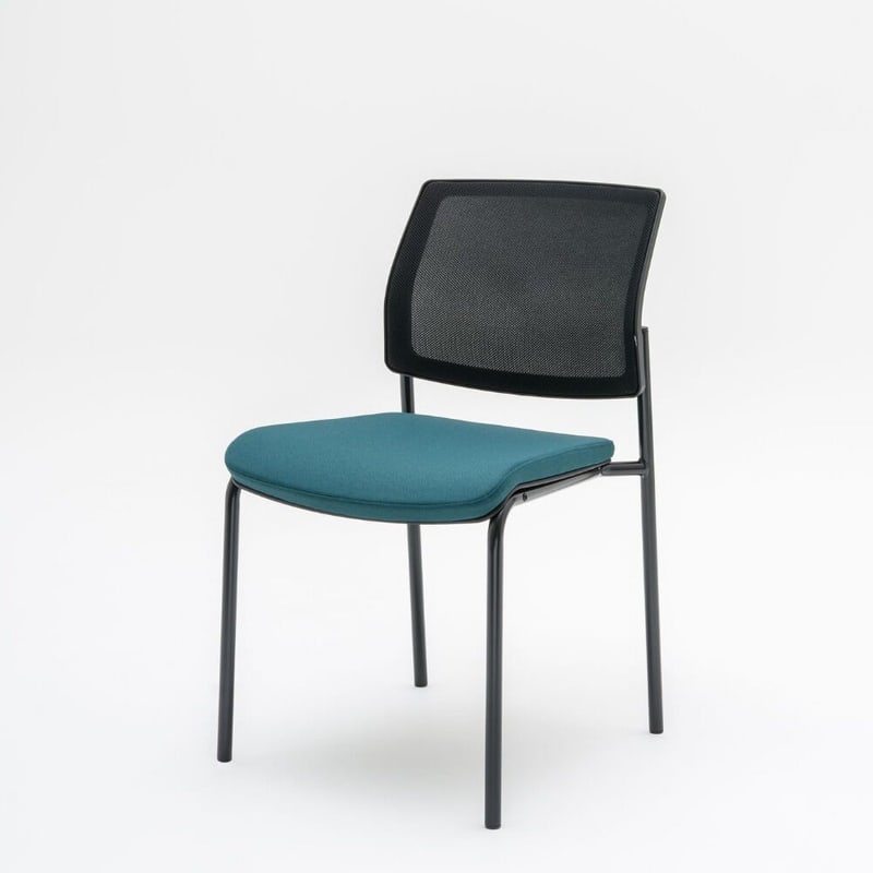 Chaise de réunion 4 pieds métal GAYA