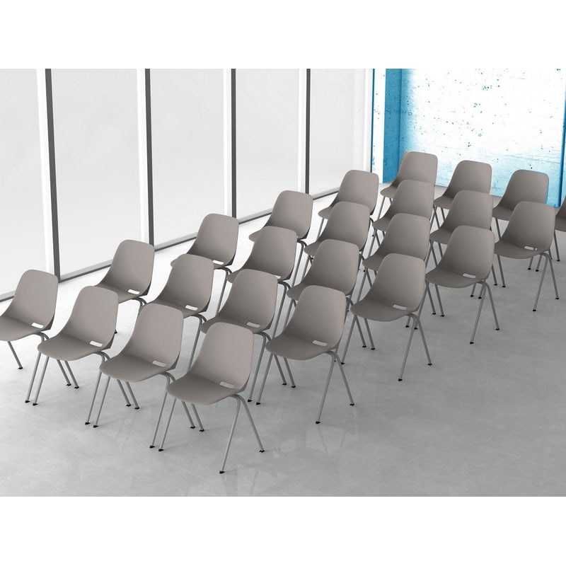 Chaise de réunion monocoque BAKEA
