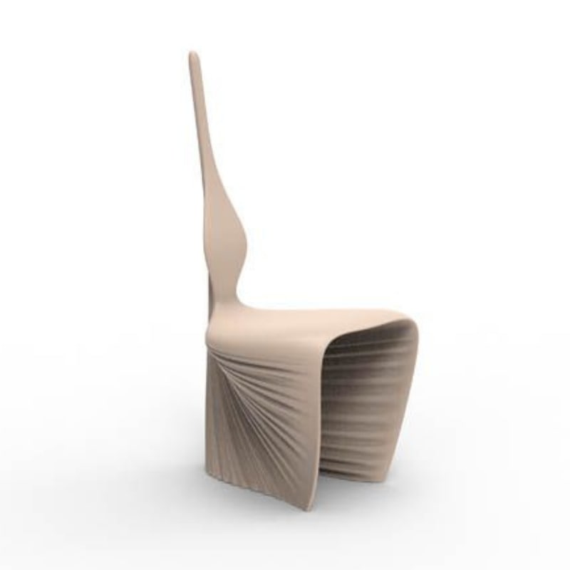 Chaise design in & out BIOPHILIA - écru
