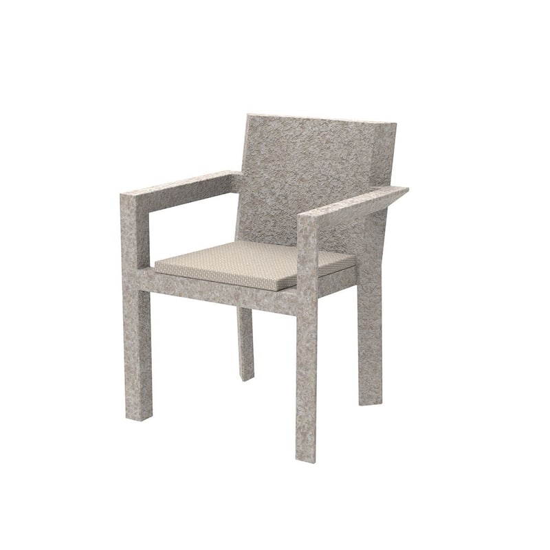 Chaise design in & out FRAME - écru granit