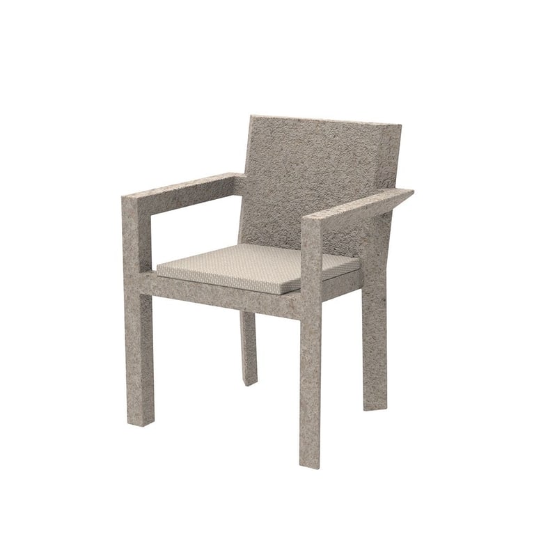 Chaise design in & out FRAME - granit crème
