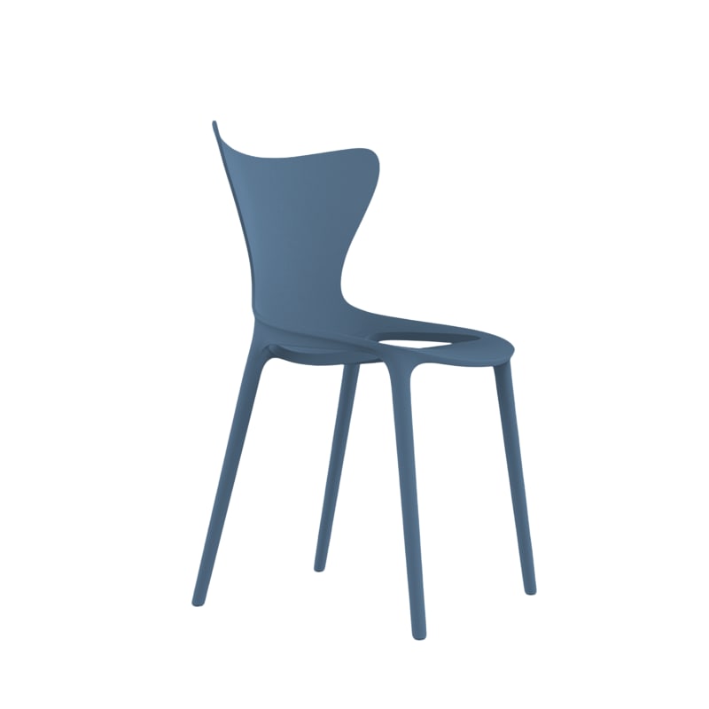Chaise Design in & out LOVE - bleu