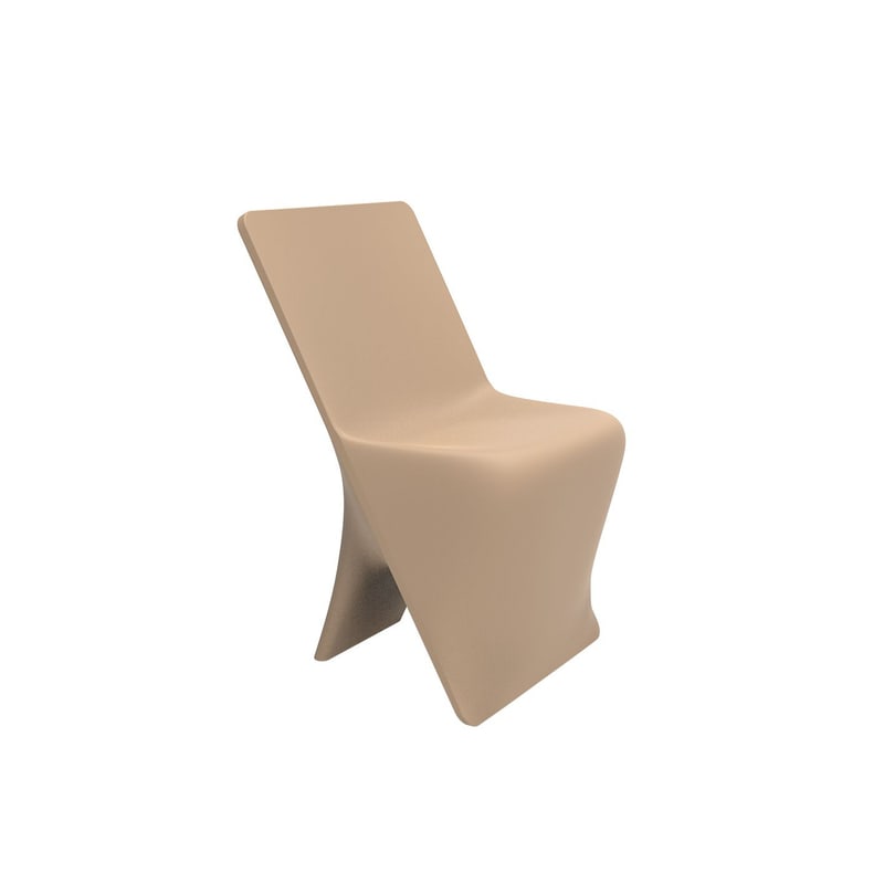 Chaise design in & out PAL - camel
