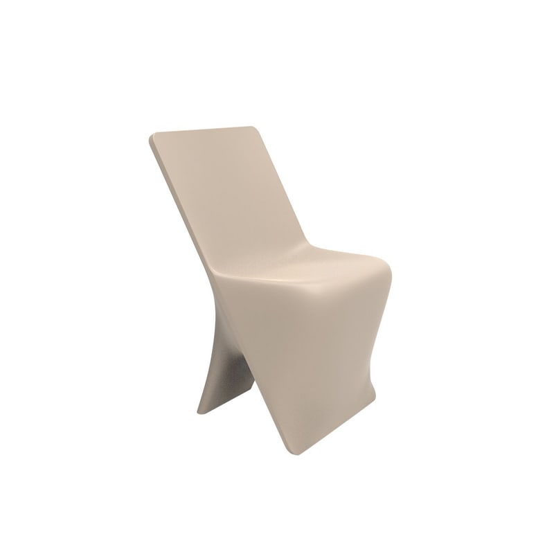 Chaise design in & out PAL - écru