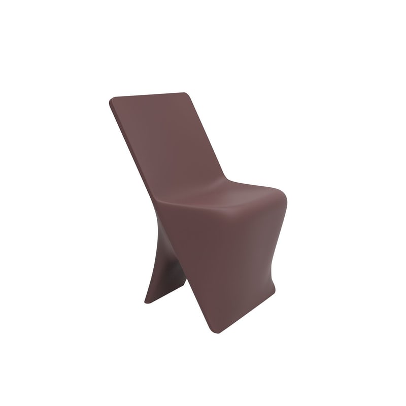 Chaise design in & out PAL - grenat