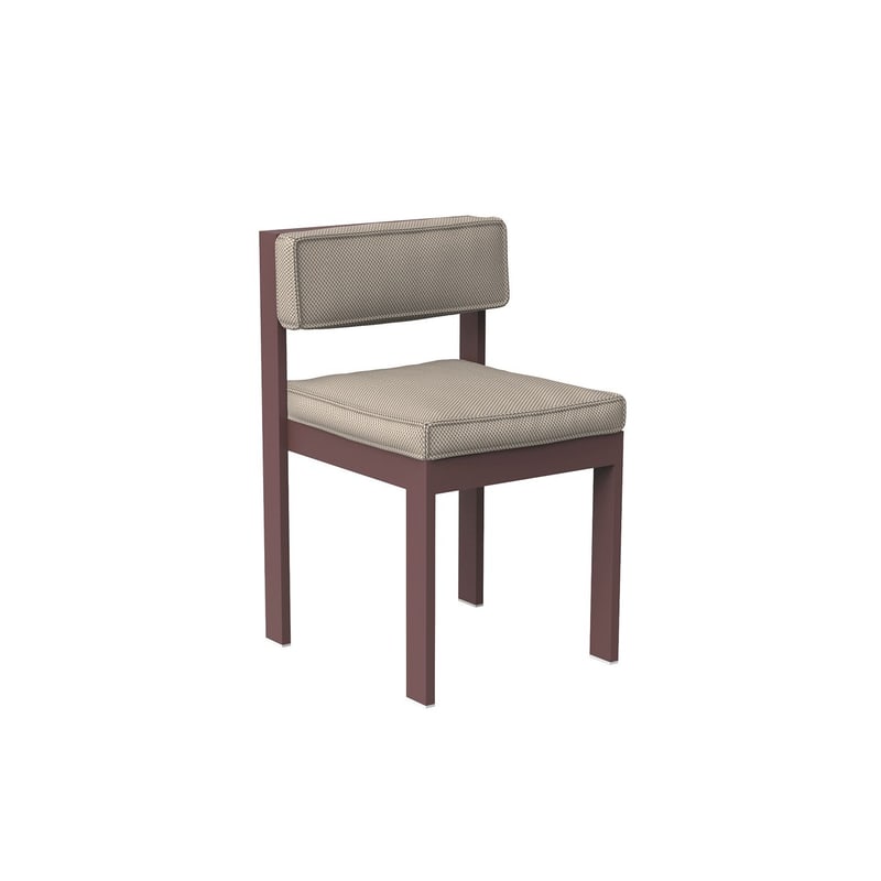 Chaise design in & out POSIDONIA - grenat