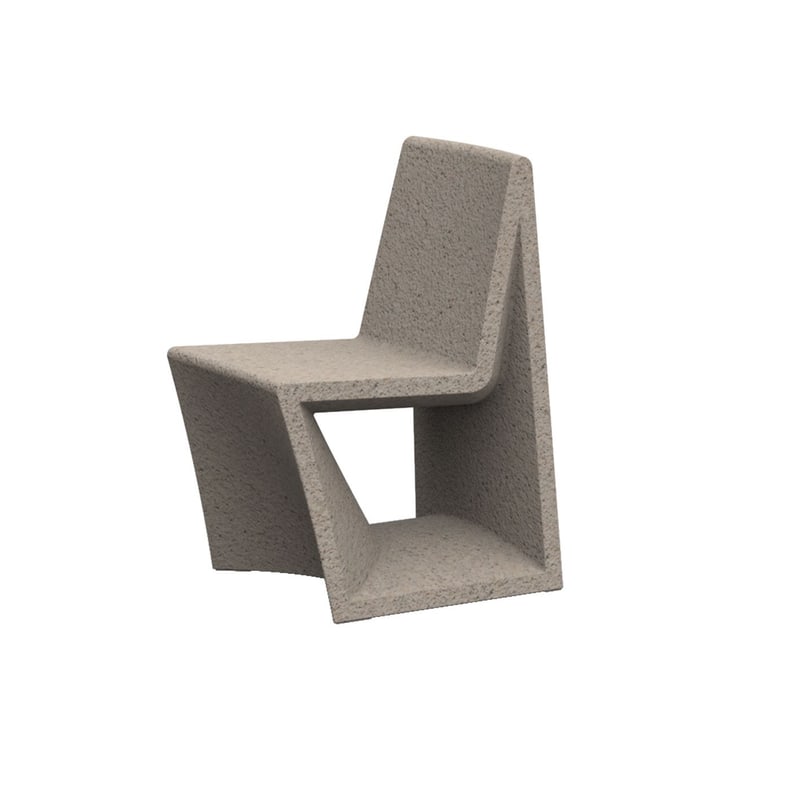 Chaise design in & out REST - granit crème