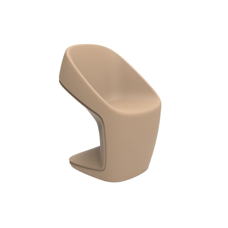 Chaise Design in & out UFO - camel