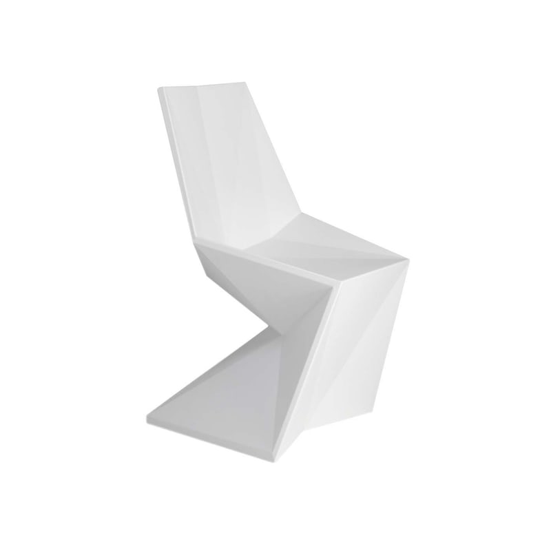 Chaise design in & out VERTEX - blanc