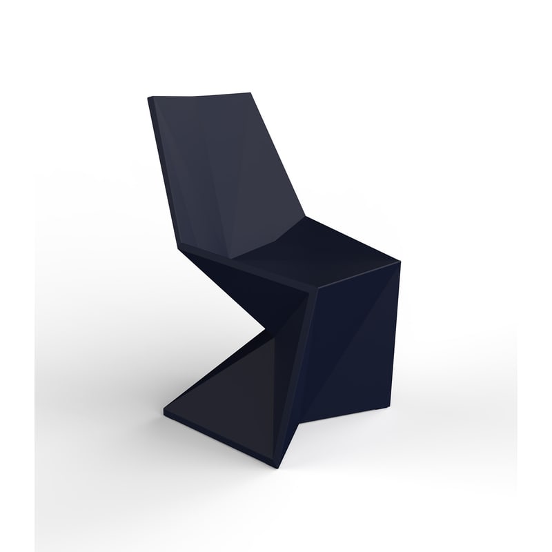 Chaise design in & out VERTEX - bleu