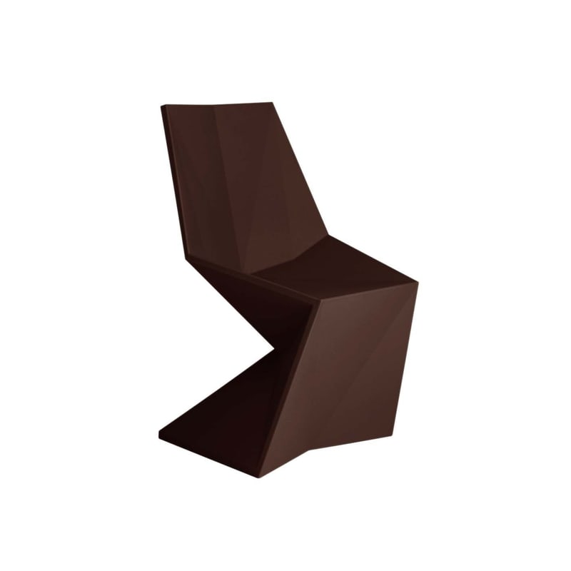 Chaise design in & out VERTEX - marron