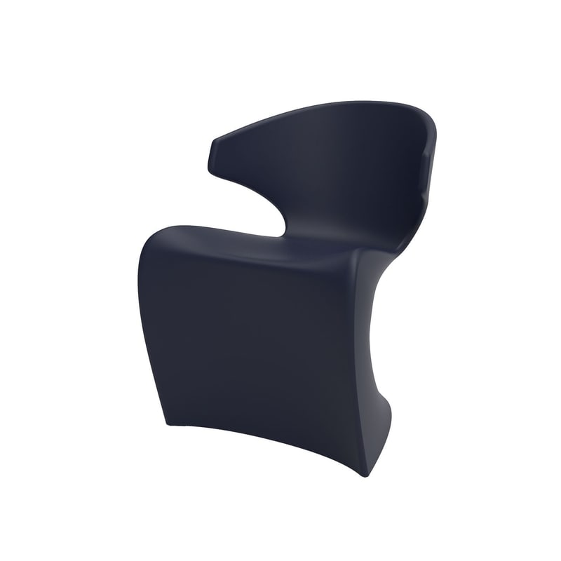 Chaise design in & out WING - bleu