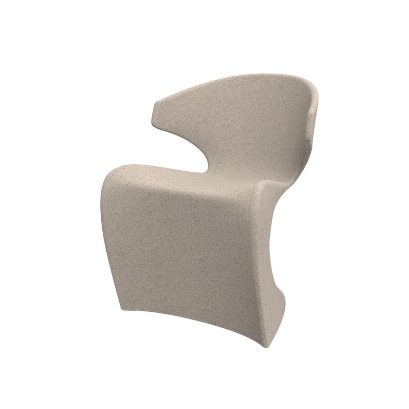 Chaise design in & out WING - crème granit