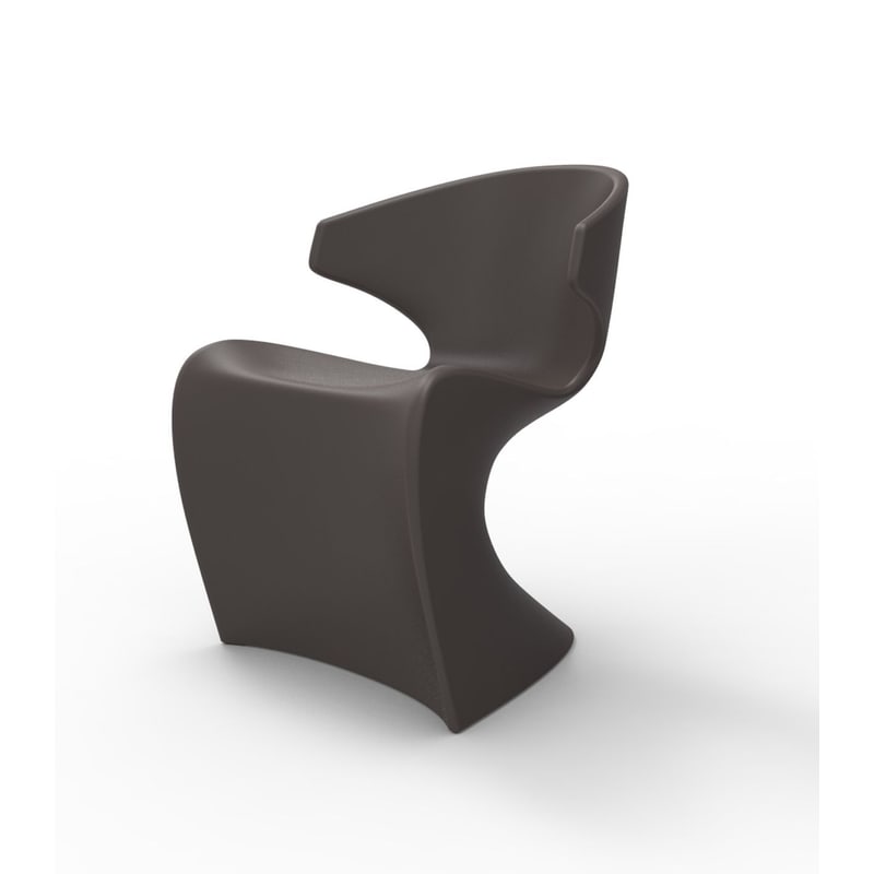 Chaise design in & out WING - marron