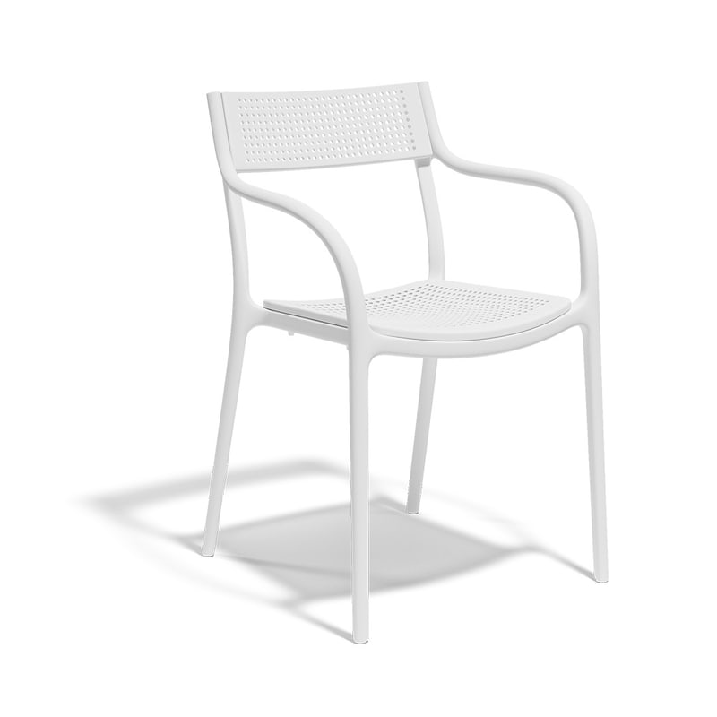 Chaise in & out MADISON DOTS - blanc