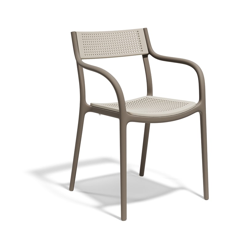 Chaise in & out MADISON DOTS - gris