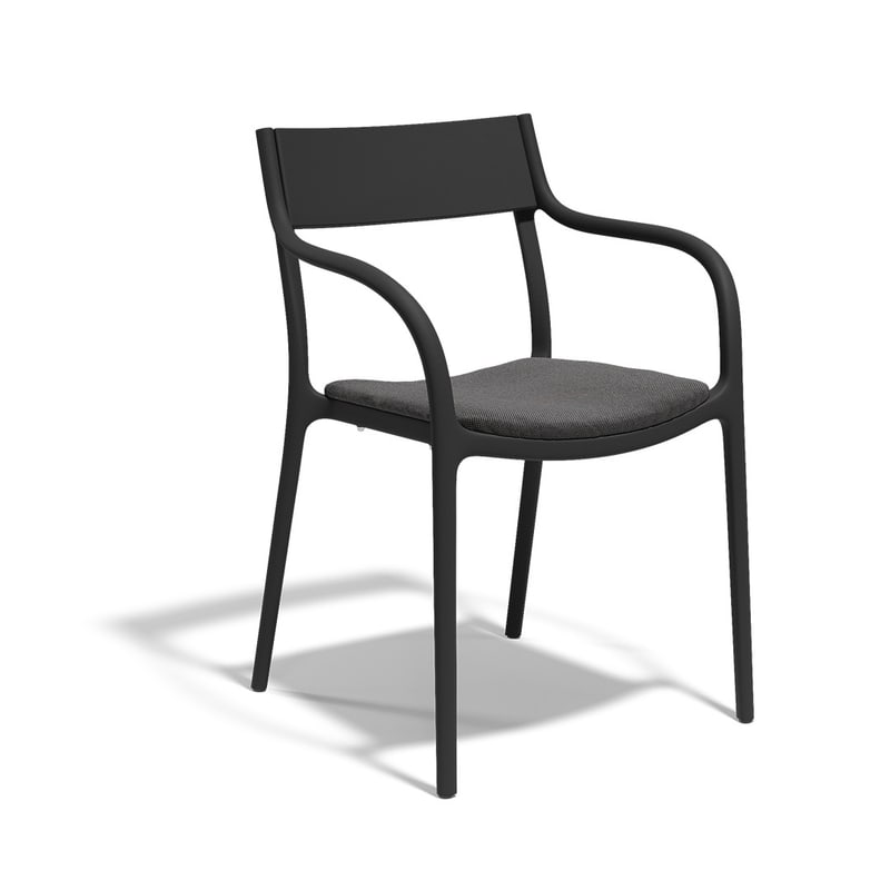 Chaise in & out MADISON UPHOLSTERED - noir