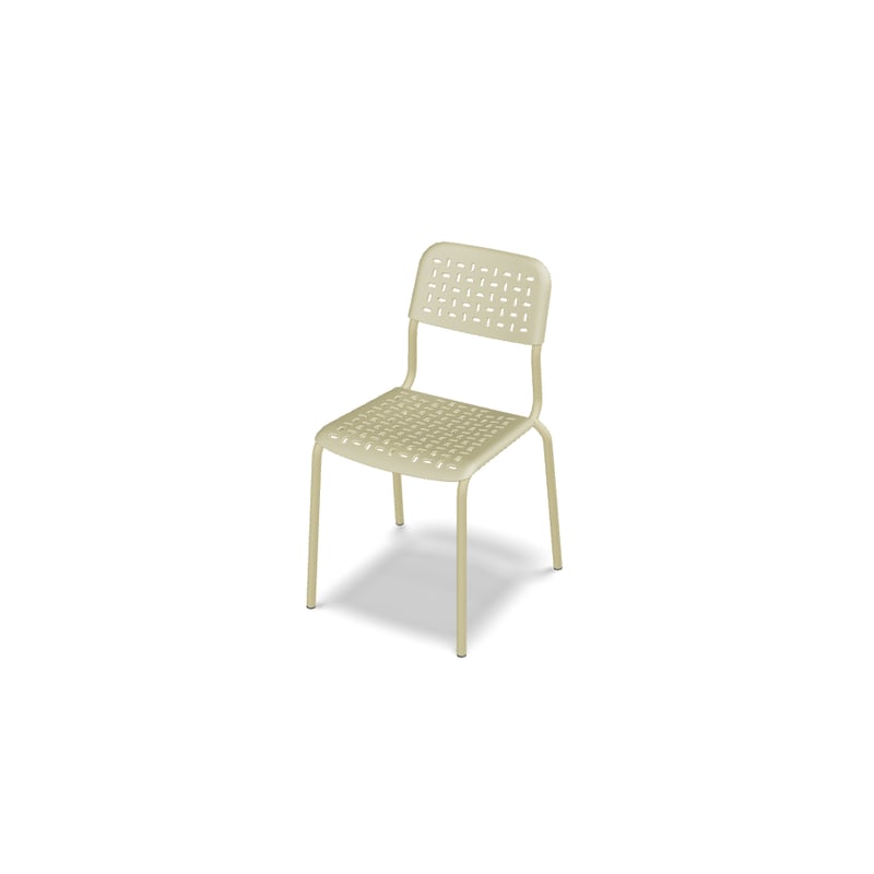 Chaise in & out Tube 4 pieds - jaune