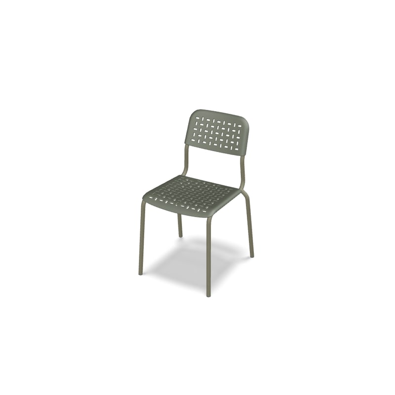 Chaise in & out Tube 4 pieds - olive