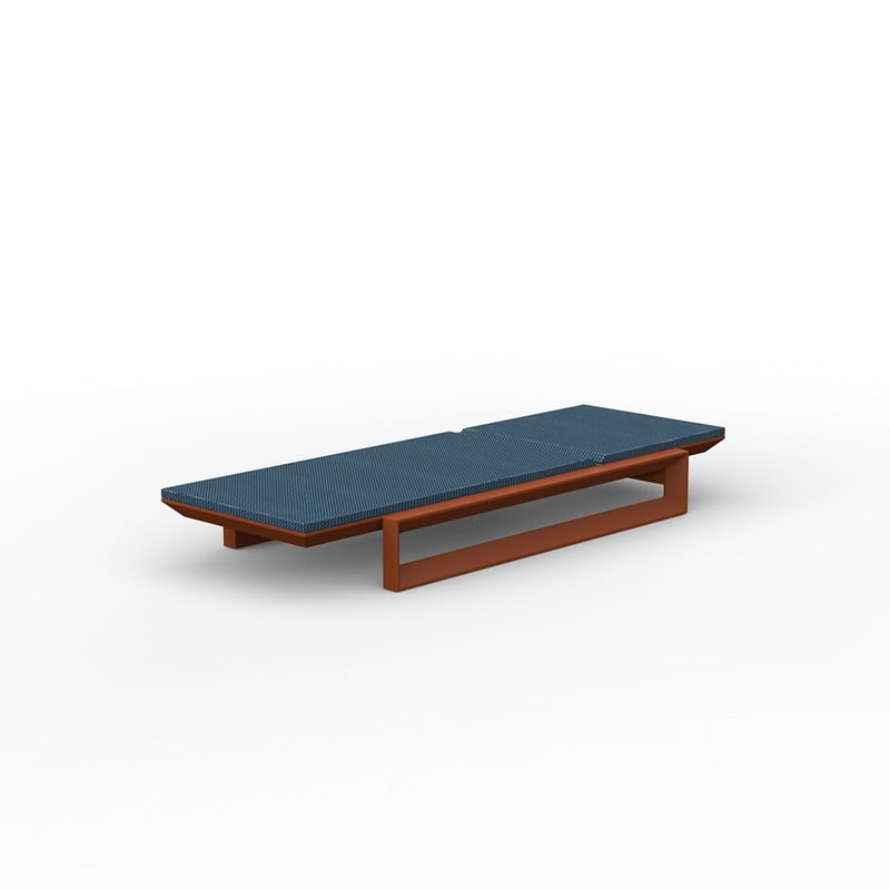 Chaise longue design FRAME - argile