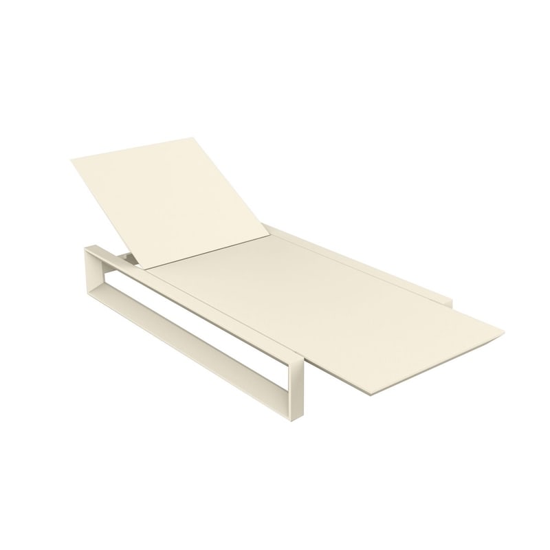 Chaise longue design FRAME - crème
