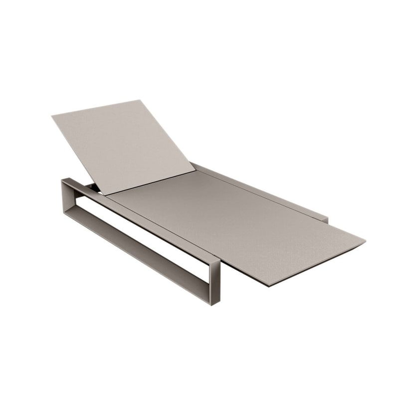 Chaise longue design FRAME - tortora