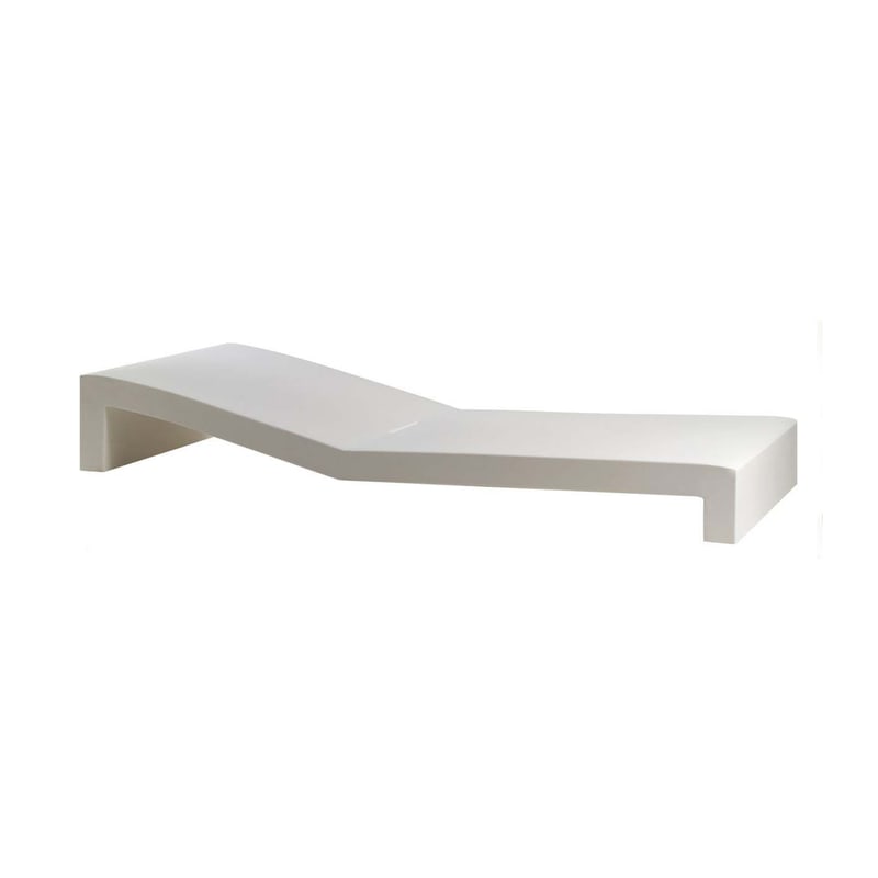 Chaise longue design JUT - blanc