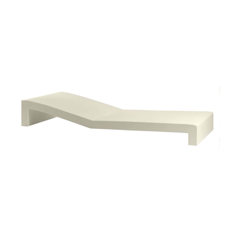 Chaise longue design JUT - crème