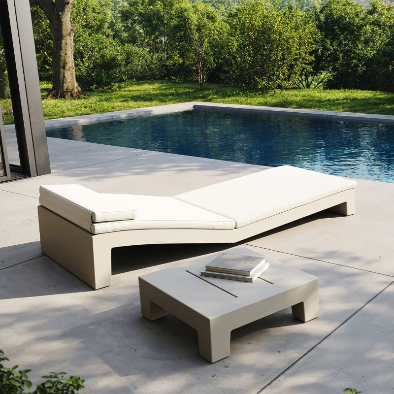 Chaise longue design JUT de VONDOM