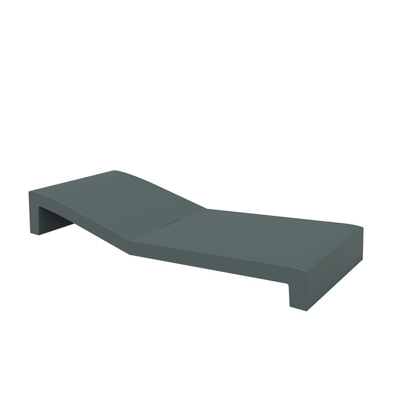 Chaise longue design JUT - vert