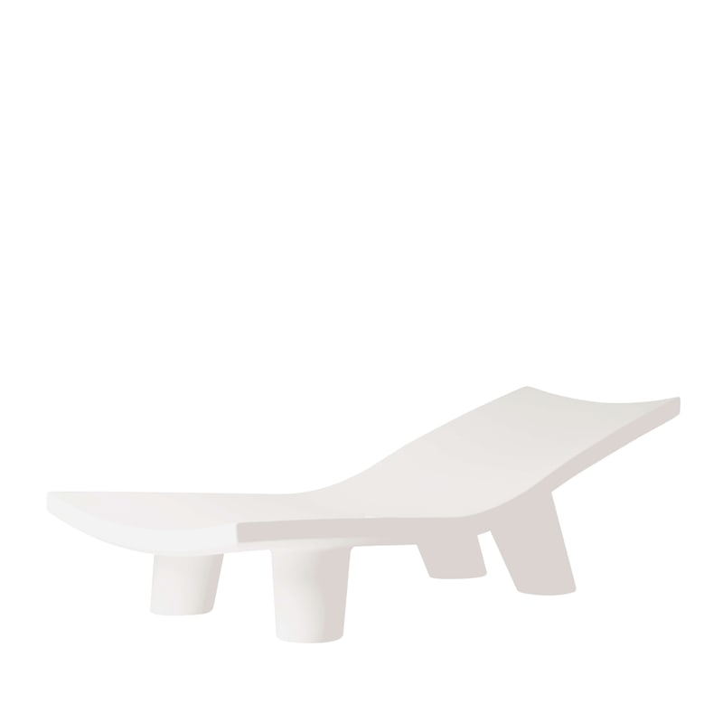 Chaise longue design LOW LITA - blanc