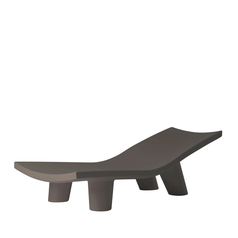 Chaise longue design LOW LITA - brun