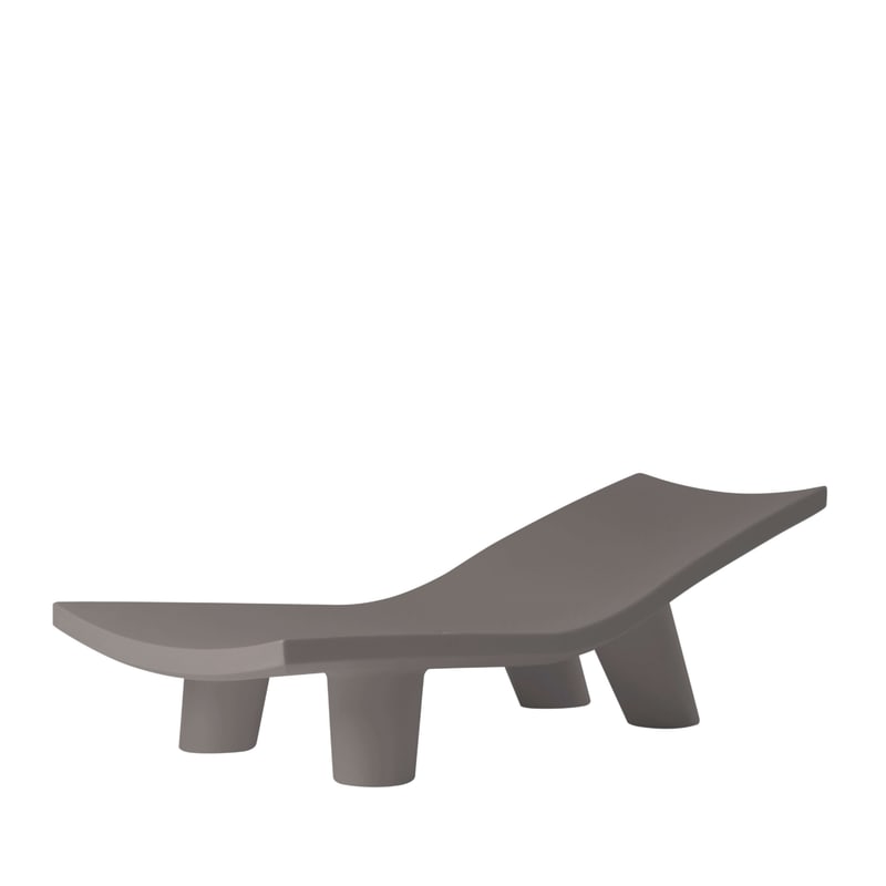Chaise longue design LOW LITA - gris argile