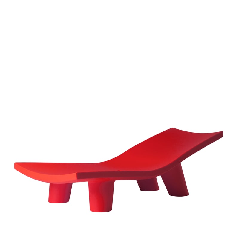 Chaise longue design LOW LITA - rouge