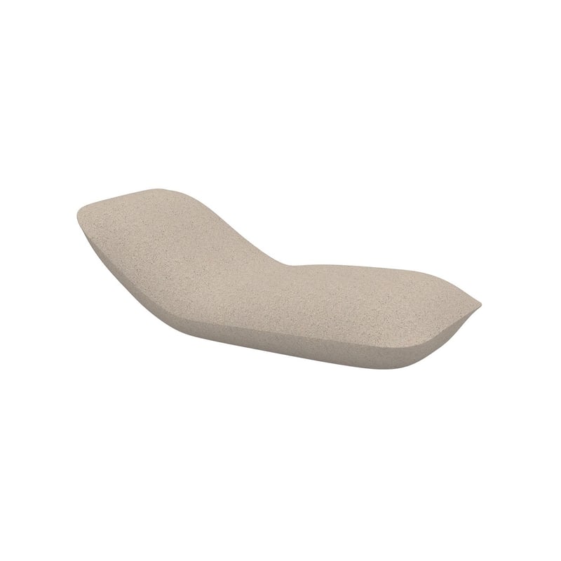 Chaise longue design PILLOW - granit crème