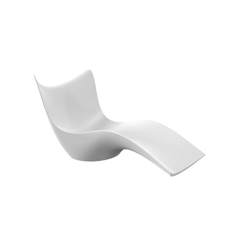 Chaise longue design SURF - blanc
